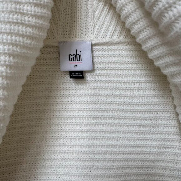 CABI Half Circle Sweater Winter Ivory Sz M #6231 NWT - Picture 3 of 6